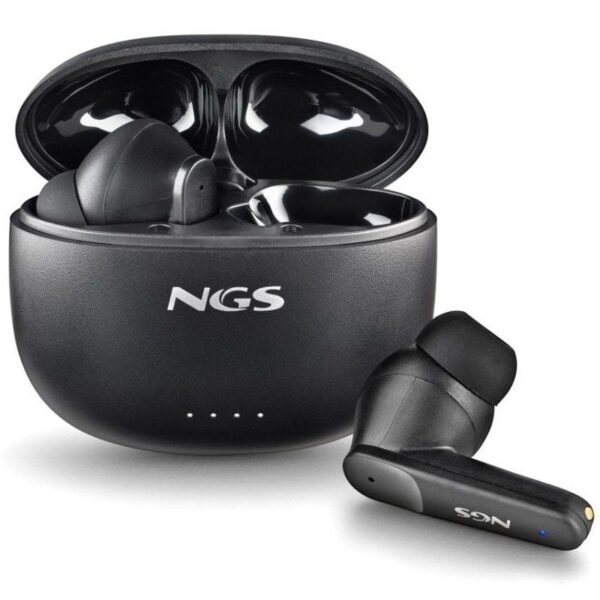Auriculares Bluetooth NGS Ártica Hush con estuche de carga/ Autonomía 4h/ Negros - Imagen 2