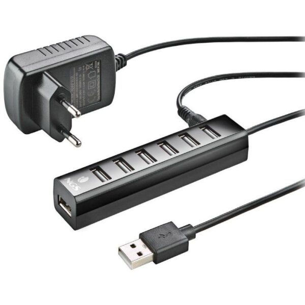 Hub USB 2.0 con Alimentación Externa NGS IHUB7 Tiny/ 7xUSB