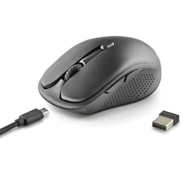 Ratón Inalámbrico NGS Evo Peep silencioso/ Batería recargable/ Hasta 3200 DPI/ Negro - Imagen 3