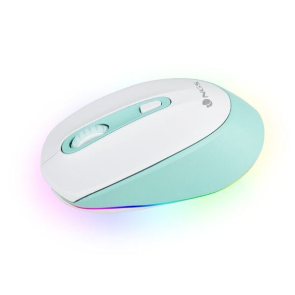 Ratón Inalámbrico por Bluetooth NGS Smog Mint-RB/ Batería recargable/ Hasta 2400 DPI/ Verde Menta - Imagen 2