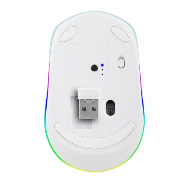Ratón Inalámbrico por Bluetooth NGS Smog Mint-RB/ Batería recargable/ Hasta 2400 DPI/ Verde Menta - Imagen 3