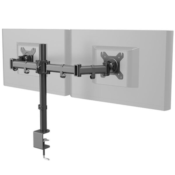 Soporte de Mesa para 2 Monitores Nox Lite Dual Stand/ Giratorio/ Inclinable/ hasta 8kg - Imagen 3