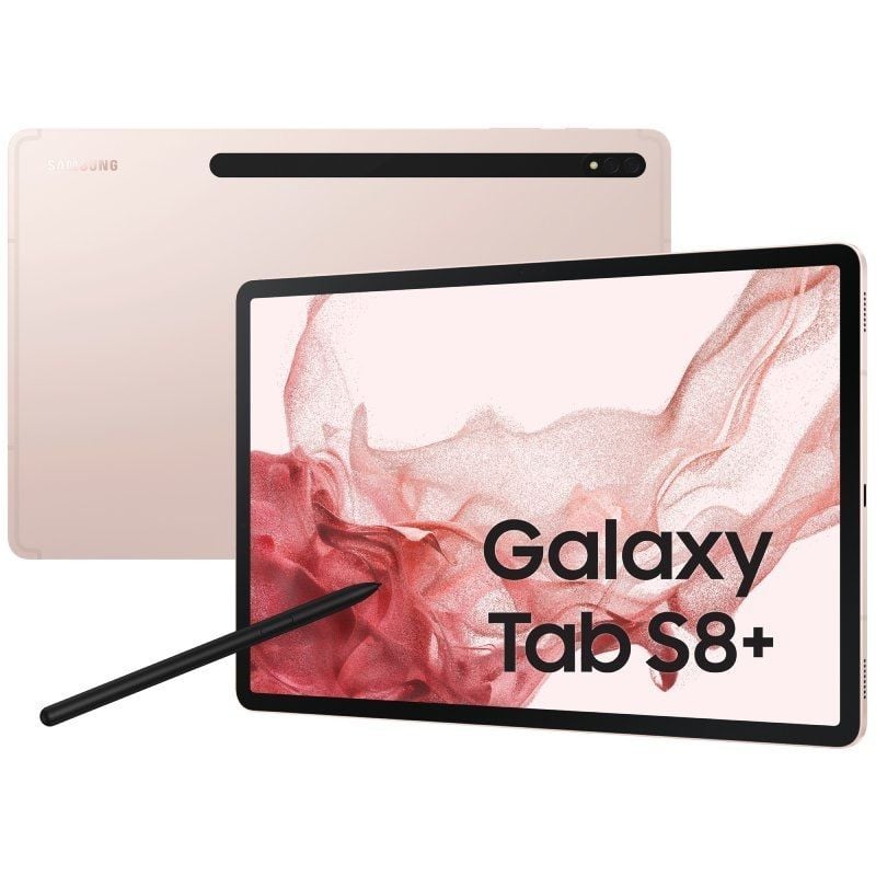 Tablet Samsung Galaxy Tab S8+ 12.4″/ 8GB/ 128GB/ Octacore/ 5G/ Rosa Dorado