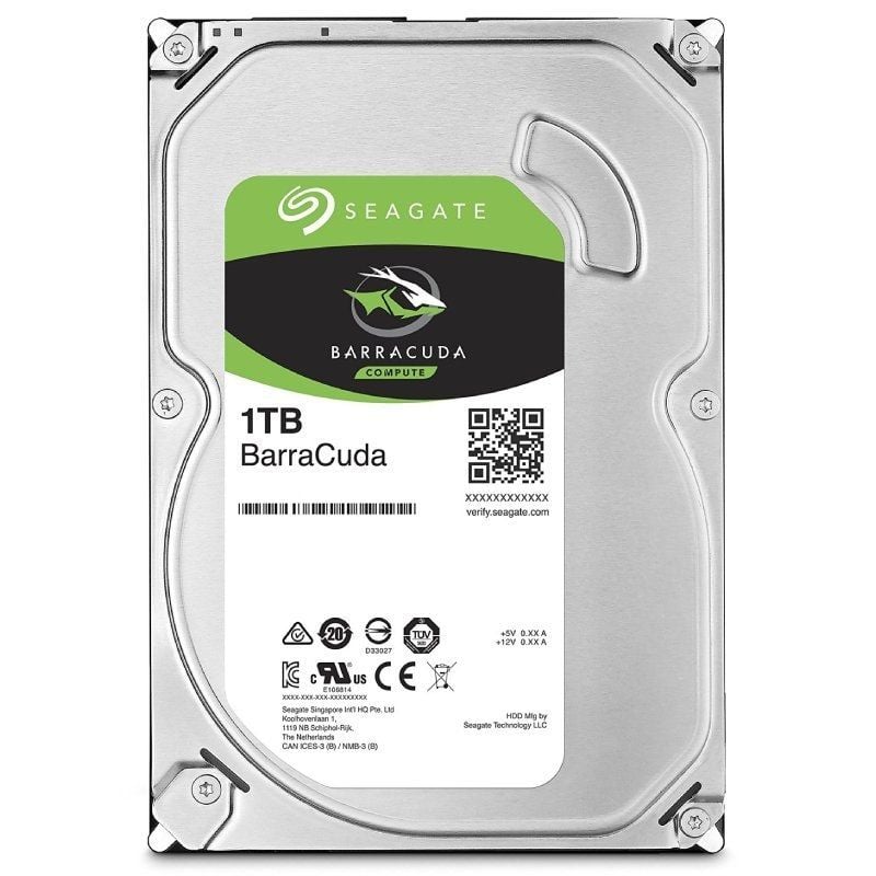 Disco Duro Seagate BarraCuda 1TB/ 3.5″/ SATA III/ 256MB