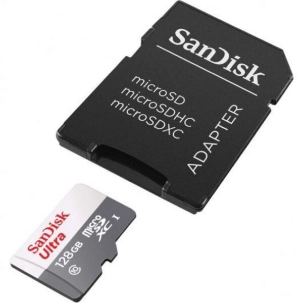 Tarjeta de Memoria SanDisk Ultra 128GB microSD XC con Adaptador/ Clase 10/ 80MB/s - Imagen 2