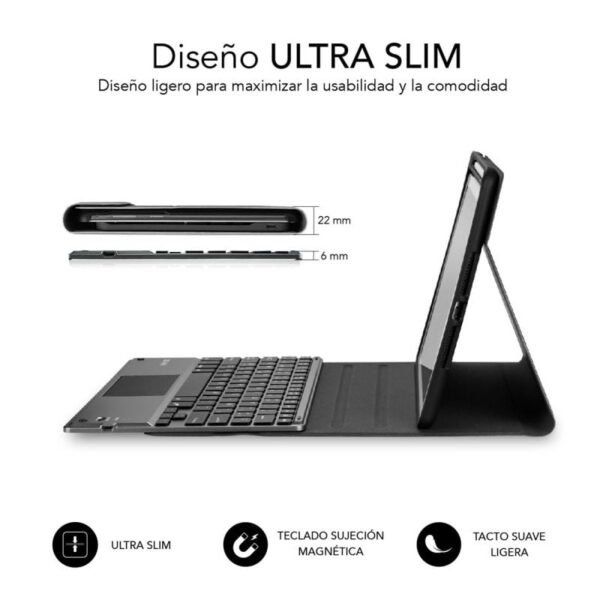 Funda con Teclado Subblim Keytab Pro Bluetooth Touchpad para Tablets Apple iPad Pro de 11" 2020/ Negra - Imagen 2