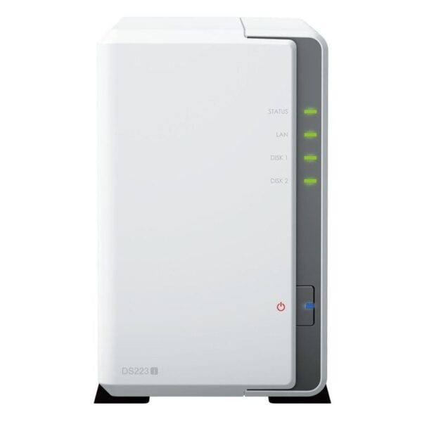 NAS Synology Diskstation DS223J/ 2 Bahías 3.5"- 2.5"/ 1GB DDR4/ Formato Torre - Imagen 2