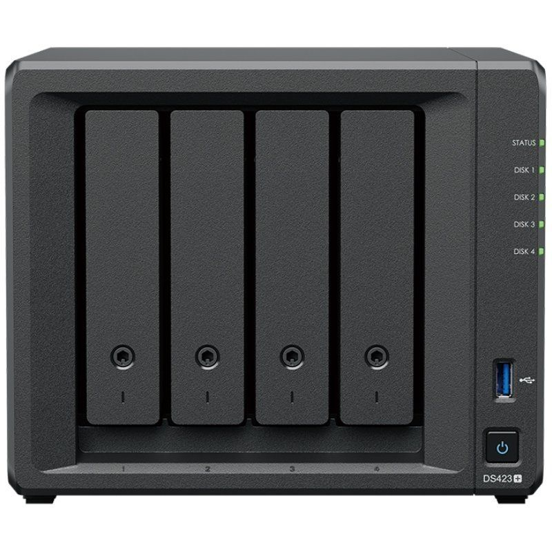 NAS Synology Diskstation DS423+/ 4 Bahías 3.5″- 2.5″/ 2GB DDR4/ Formato Torre
