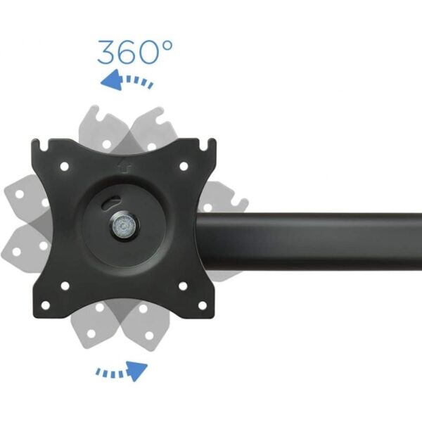 Soporte de Mesa para 3 Monitores TooQ DB1327TN-B/ Giratorio/ Inclinable/ hasta 8kg - Imagen 3
