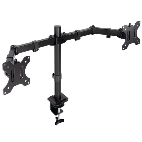 Soporte de Mesa para 2 Monitores TooQ DB1802TN-B/ Giratorio/ Inclinable/ hasta 8kg