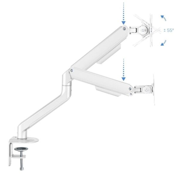 Soporte de Mesa para Monitor TooQ DB4032TNR-W/ Giratorio/ Inclinable/ hasta 9kg - Imagen 2