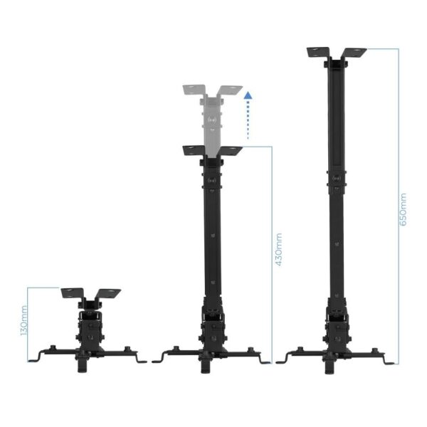 Soporte de Techo para Proyector TooQ PJ2012T-B/ Inclinable/ hasta 20kg - Imagen 2