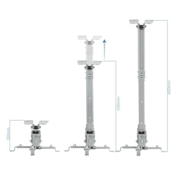 Soporte de Techo para Proyector TooQ PJ2012T-S/ Inclinable-Nivelable/ hasta 20kg - Imagen 2