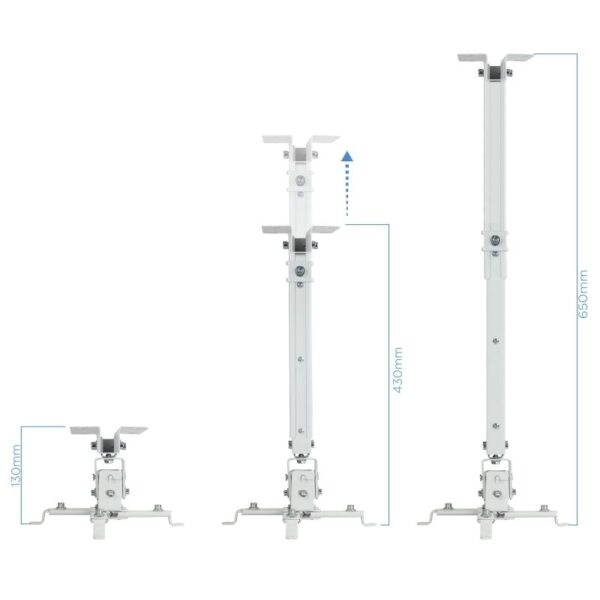 Soporte de Techo para Proyector TooQ PJ2012T-W/ Inclinable/ hasta 20kg - Imagen 2