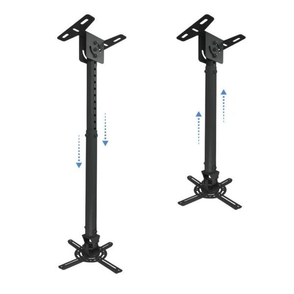 Soporte de Techo para Proyector TooQ PJ3030TN-B/ Inclinable-Giratorio-Nivelable/ hasta 20kg - Imagen 3
