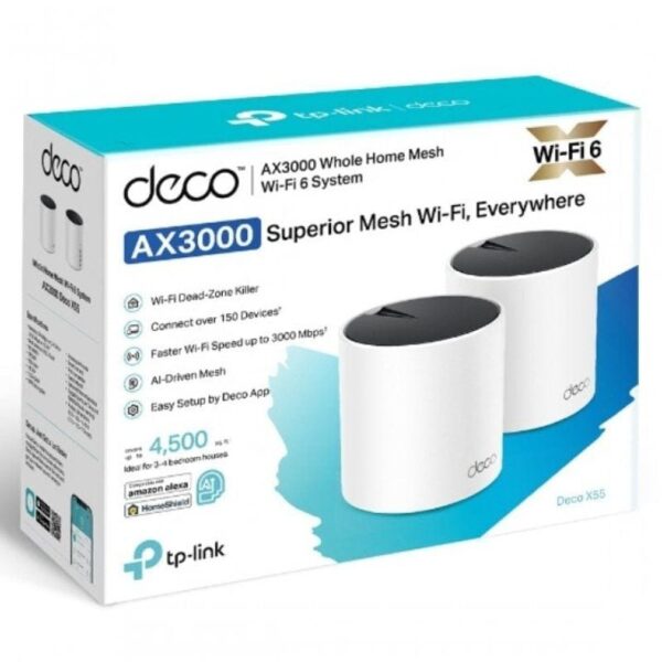 Sistema Mesh TP-Link Deco X55 3000Mbps/ 2.4GHz 5GHz/ Pack de 2 - Imagen 3