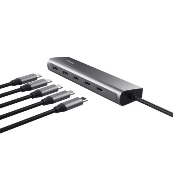 Hub USB Tipo-C Trust Halyx/ 4xUSB Tipo-C/ 1xUSB Tipo-C PD - Imagen 2