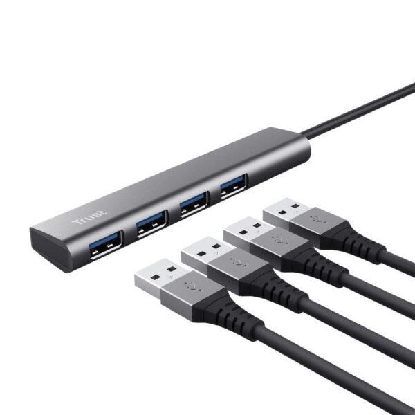 Hub USB Tipo-C Trust Halyx/ 4xUSB - Imagen 2
