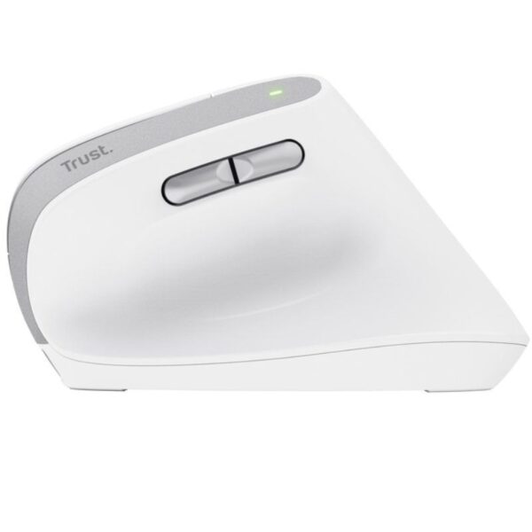 Ratón Ergonómico Inalámbrico Trust Bayo II/ Batería recargable/ Hasta 2400 DPI/ Blanco - Imagen 3