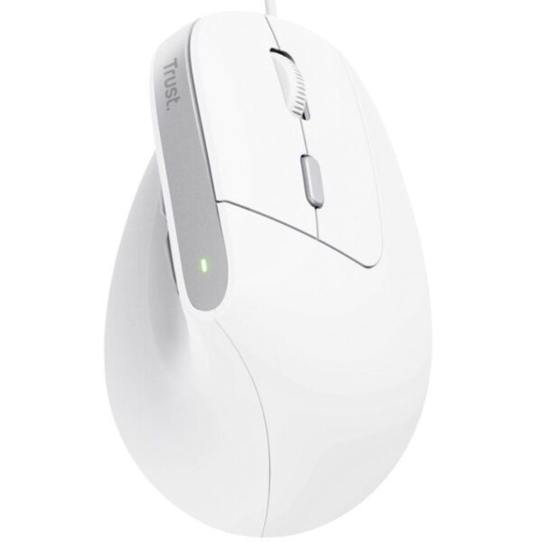 Ratón Ergonómico Trust Bayo II/ Hasta 2400 DPI/ Blanco - Imagen 2