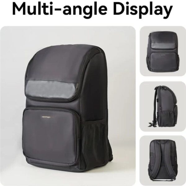 Mochila Vention KROB0 para Portátiles hasta 15.6"/ 19L/ Impermeable/ Negra - Imagen 2