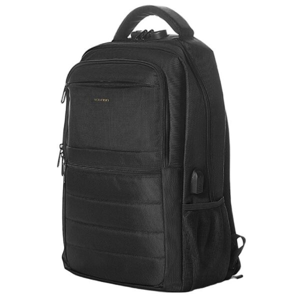 Mochila Vention KRKB0 para Portátiles hasta 17"/ Impermeable/ Puerto USB/ Antirrobo/ Negra - Imagen 3