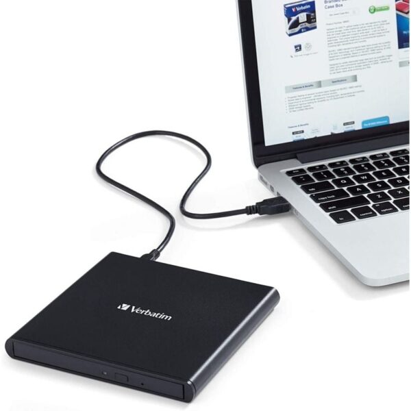 Grabadora Externa CD/DVD Verbatim Slimline 98938 - Imagen 3