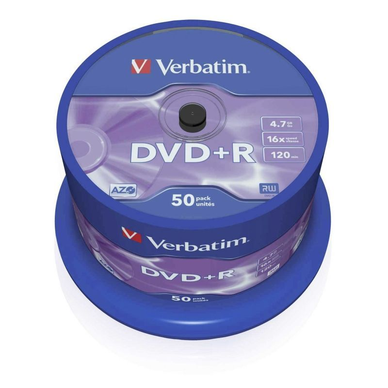 DVD-R Verbatim Advanced AZO 16X/ Tarrina-50uds