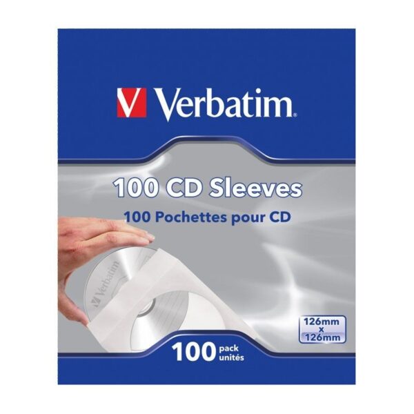 Fundas CD-R Verbatim Sleeves/ Caja-100uds - Imagen 2