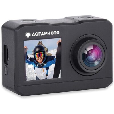 Cámara digital deportiva agfaphoto ac7000 4k/ 16mp/ ángulo de visión 120º/ gris