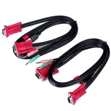 Conmutador kvm svga aisens a111-0064/ 2pc con 1 sólo teclado y ratón - Imagen 4