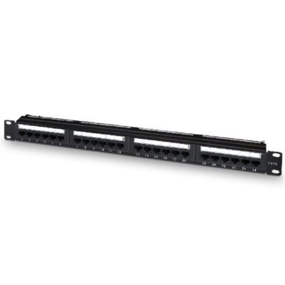 Patch panel aisens a141-0509/ 24 puertos/ cat.6/ altura 1u/ gestión de cables