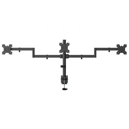 Soporte de mesa para 3 monitores aisens dt27tsr-281/ giratorio/ inclinable/ hasta 10kg - Imagen 7