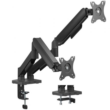 Soporte de mesa con contrapeso para 2 monitores aisens dt32tsr-357/ giratorio/ inclinable/ hasta 9kg - Imagen 6