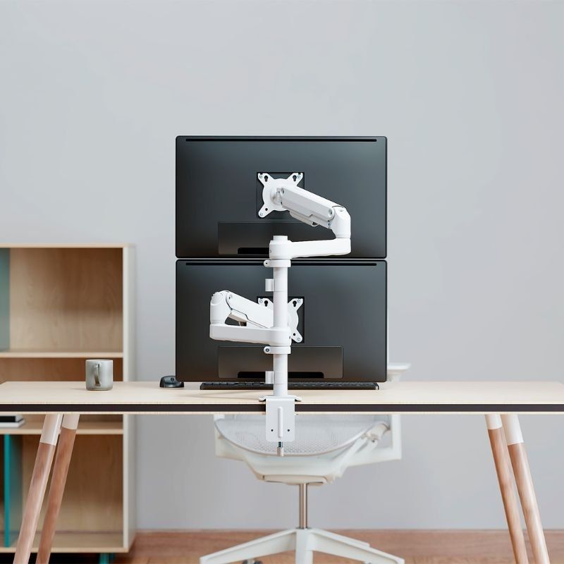 Soporte de mesa con contrapeso para 2 monitores aisens dt32tsr-441/ giratorio/ inclinable/ hasta 9kg - Imagen 4