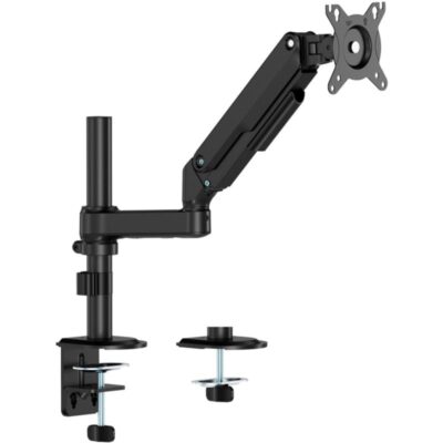 Soporte de mesa con contrapeso para monitor aisens dt32tsr-449/ giratorio/ inclinable/ hasta 9kg