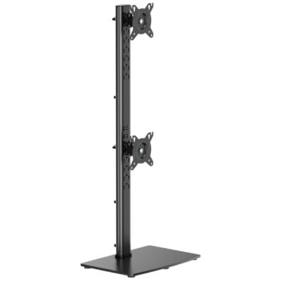 Soporte de mesa para 2 monitores aisens dt34tsr-459/ giratorio/ inclinable/ hasta 12kg