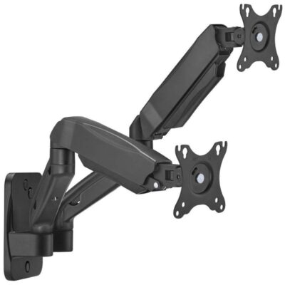 Soporte de pared para 2 monitores o tv aisens wt32tsr-225/ giratorio/ inclinable/ hasta 9kg
