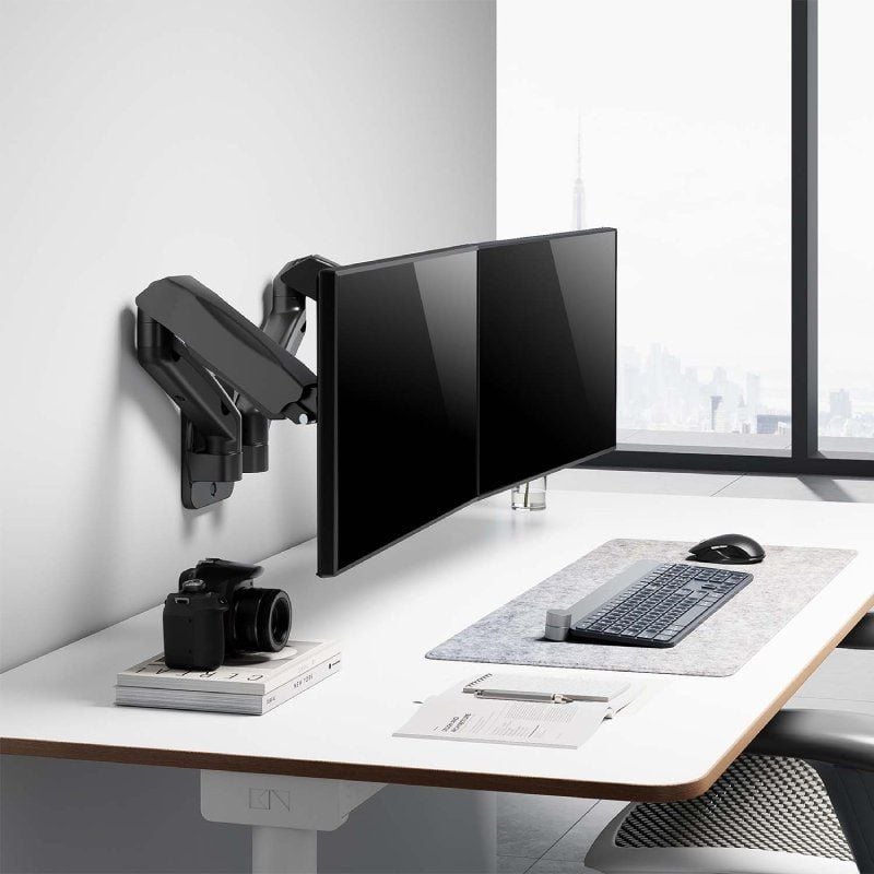 Soporte de pared para 2 monitores o tv aisens wt32tsr-225/ giratorio/ inclinable/ hasta 9kg - Imagen 5