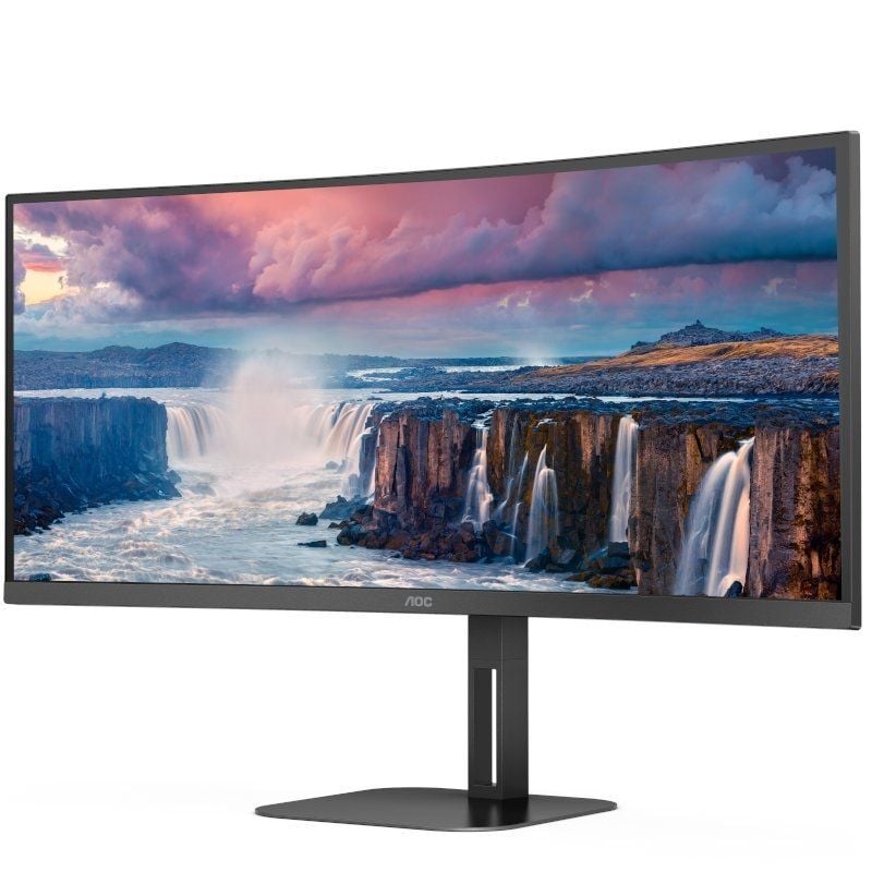 Monitor profesional ultrapanorámico curvo aoc cu34v5c/bk 34/ wqhd/ multimedia/ negro - Imagen 2