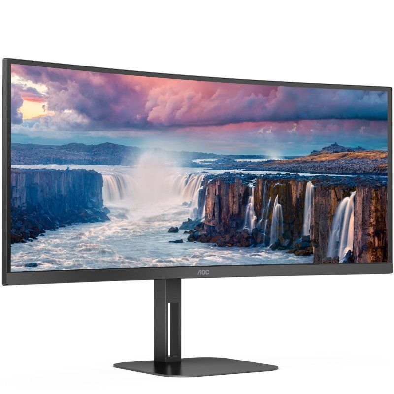 Monitor profesional ultrapanorámico curvo aoc cu34v5c/bk 34/ wqhd/ multimedia/ negro - Imagen 3