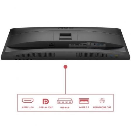 Monitor profesional aoc q27e4cv 27/ qhd/ multimedia/ regulable en altura/ negro - Imagen 10