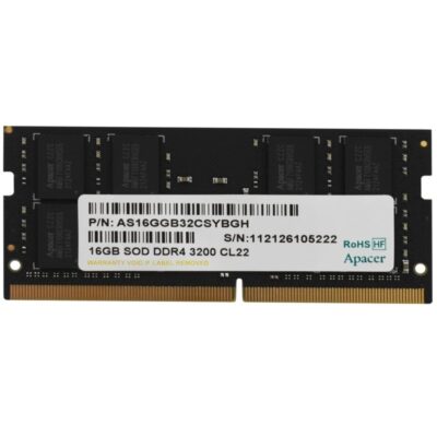 Memoria ram apacer es.16g21.psh 16gb/ ddr4/ 3200mhz/ 1.2v/ cl22/ sodimm