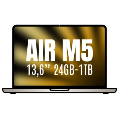 Apple macbook air 13,6/ m5 10-core cpu/ 24gb/ 1tb ssd/ 10-core gpu/ blanco estrella