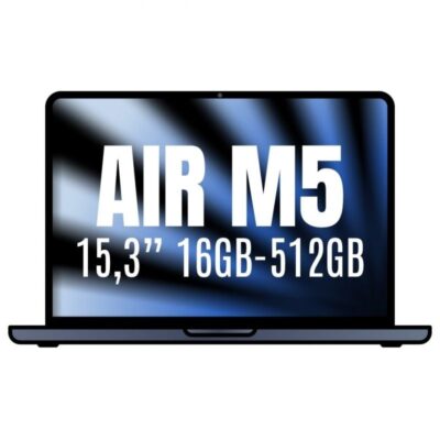 Apple macbook air 15,3/ m5 10-core cpu/ 16gb/ 512gb ssd/ 10-core gpu/ medianoche