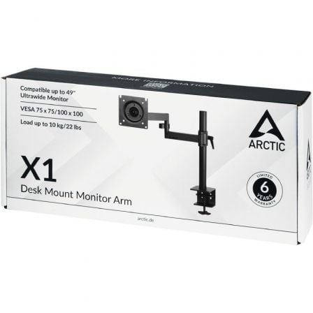 Soporte de mesa para monitor arctic x1/ giratorio/ inclinable/ hasta 10kg - Imagen 10