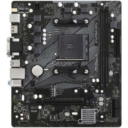 Placa base asrock a520m-hdv/ ddr4/ pcie 3.0/ socket am4/ micro atx - Imagen 7
