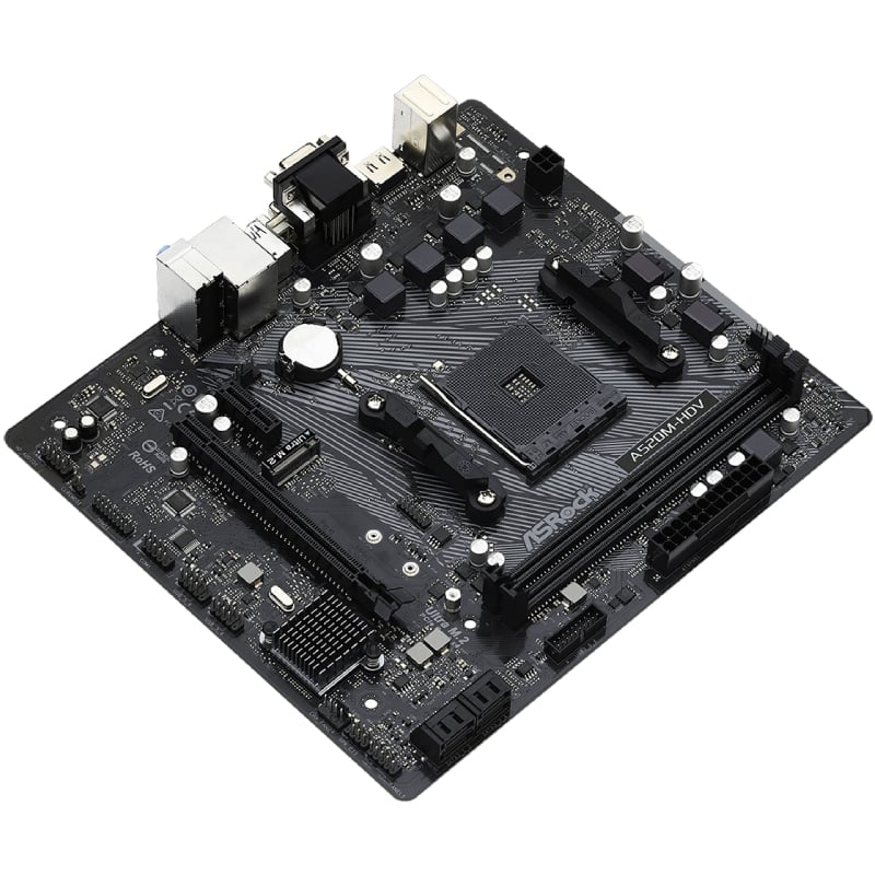 Placa base asrock a520m-hdv/ ddr4/ pcie 3.0/ socket am4/ micro atx - Imagen 4