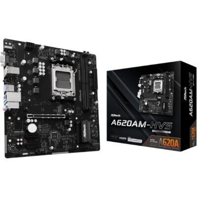 Placa base asrock a620am-hvs/ ddr5/ pcie 4.0/ socket am5/ micro atx