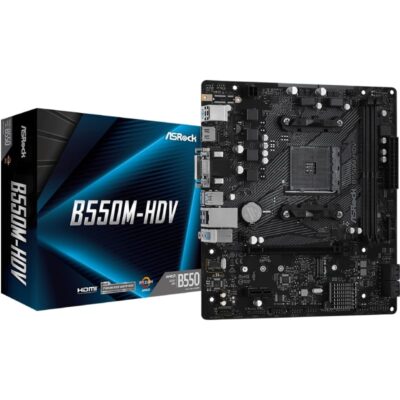 Placa base asrock b550m-hdv/ ddr4/ pcie 4.0/ socket am4